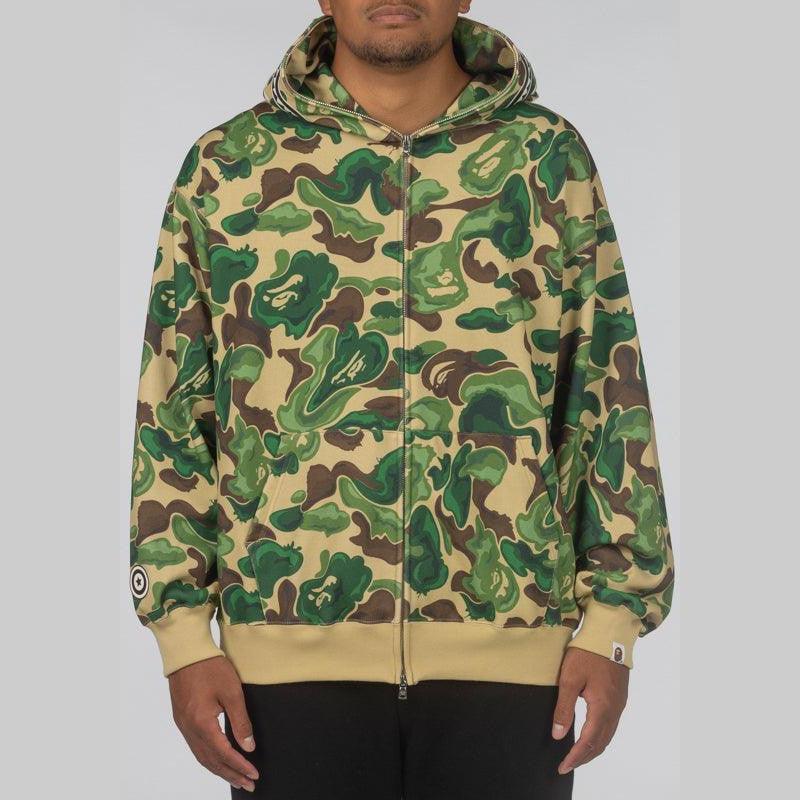 Bape Art Camo Shark Hoodie - Green - LOADED