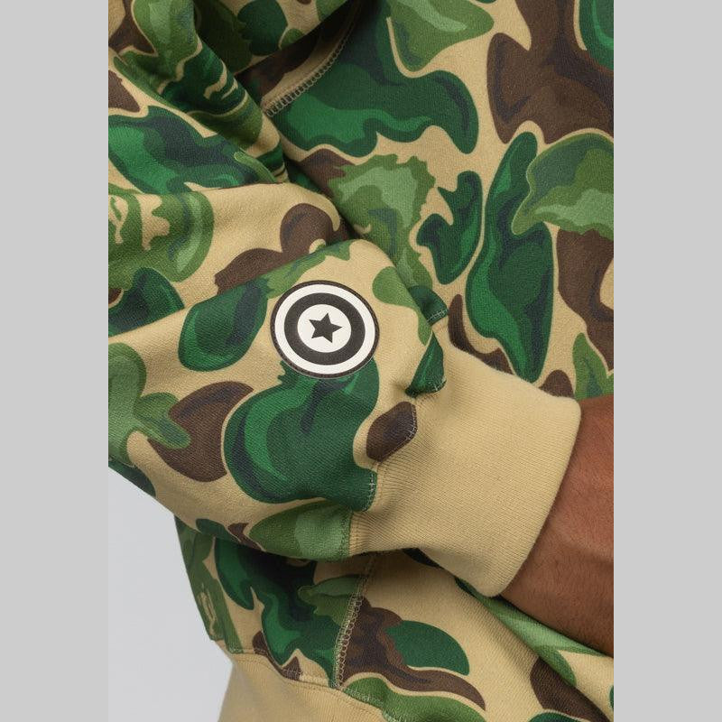 Bape Art Camo Shark Hoodie - Green - LOADED