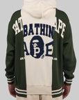 Bape Badges Colour Blocking Hoodie - Ivory - LOADED