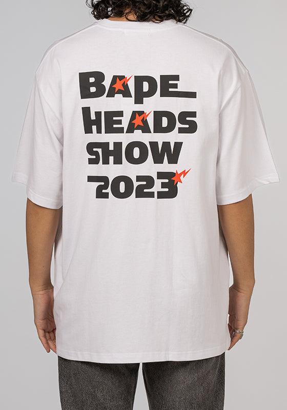 Bape Head Show Souvenir Relaxed T-Shirt -White - LOADED