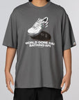 Bape Shoes Graphic T-Shirt - Grey - LOADED