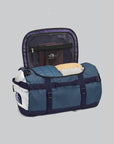 Base Camp Small Duffel - Shady Blue/Dusty Periwinkle - LOADED