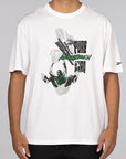 Basketball Shaq Graphic T-Shirt - White - LOADED