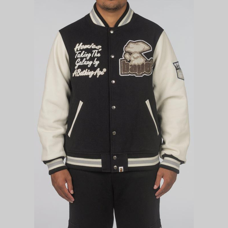 Bathing Ape Varsity Jacket - Black - LOADED