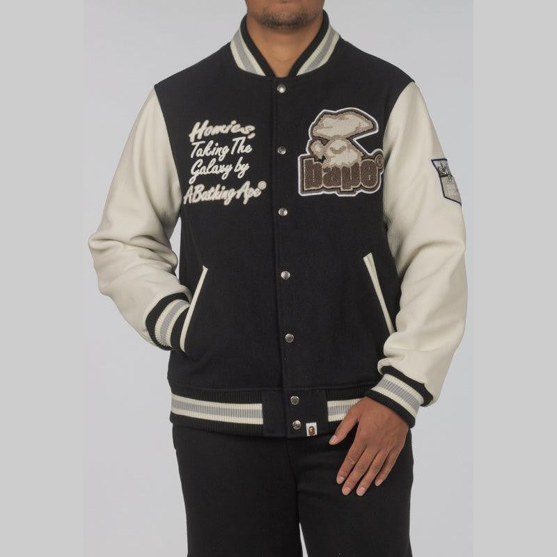 Bathing Ape Varsity Jacket - Black - LOADED