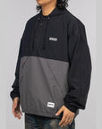 Bicolor Anorak Jacket - Black - LOADED