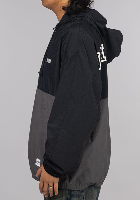 Bicolor Anorak Jacket - Black - LOADED