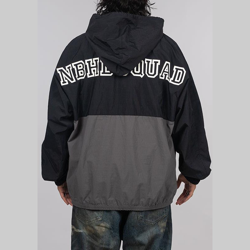 Bicolor Anorak Jacket - Black - LOADED