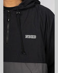 Bicolor Anorak Jacket - Black - LOADED