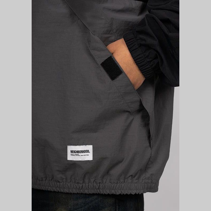 Bicolor Anorak Jacket - Black - LOADED