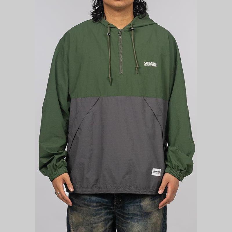 Bicolor Anorak Jacket - Green - LOADED