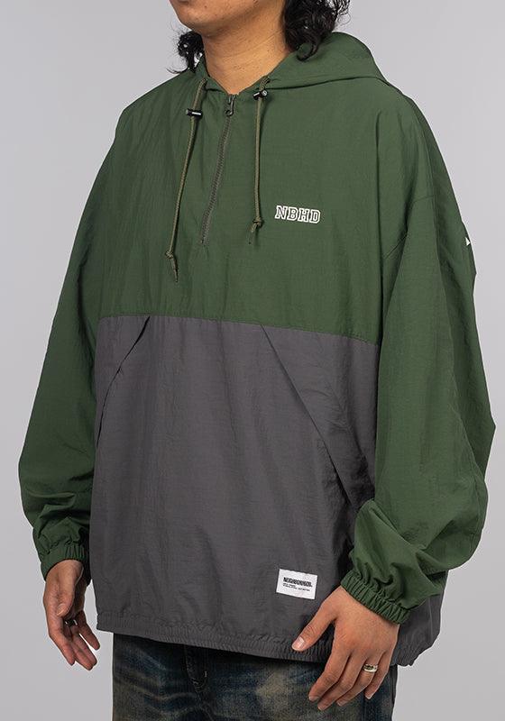 Bicolor Anorak Jacket - Green - LOADED