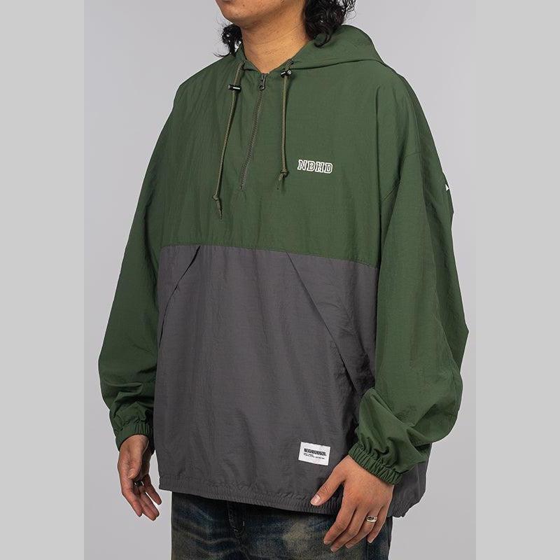 Bicolor Anorak Jacket - Green - LOADED