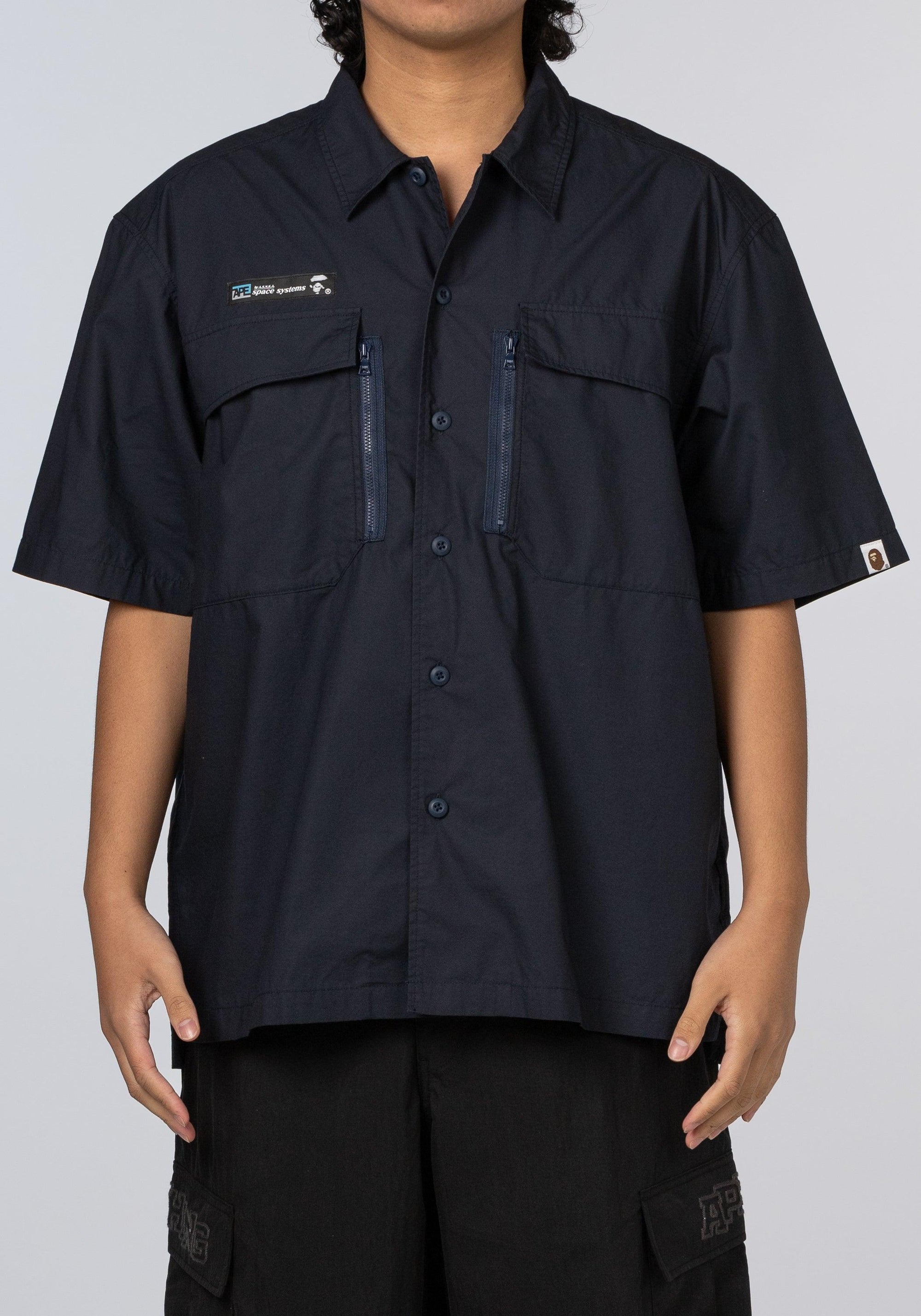 Big Pocket Relaxed Fit Shirt - Navy - LOADED