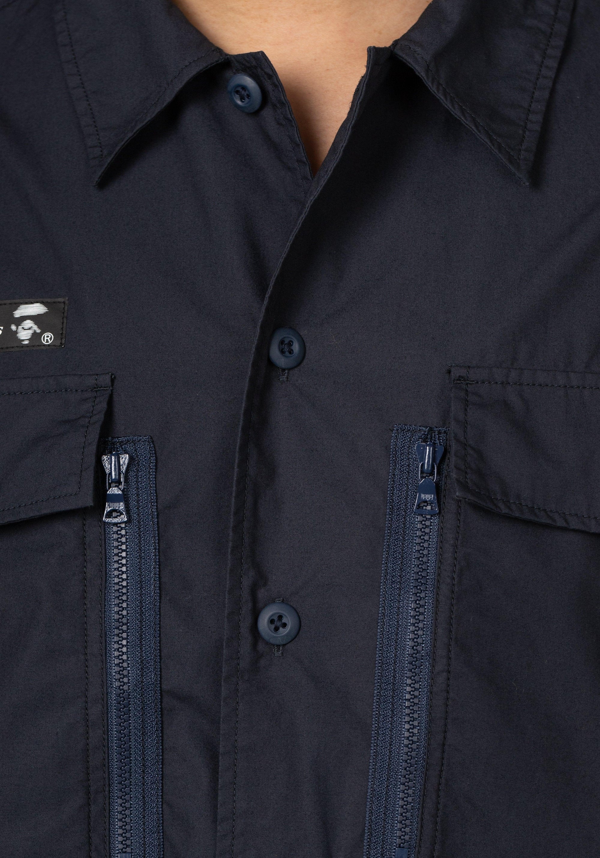 Big Pocket Relaxed Fit Shirt - Navy - LOADED