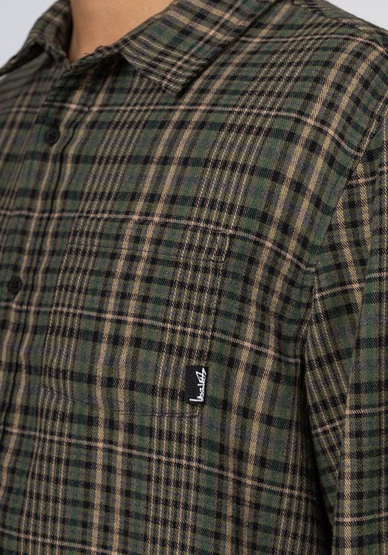 Big Stock Check Long Sleeve Shirt - Green - LOADED