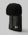 TC Destroyed Crochet Tail Hat - Black