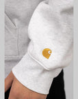 Chase Neck Zip Sweat - Ash Heather/Gold - LOADED