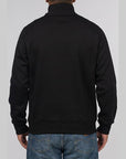 Chase Neck Zip Sweat - Black/Gold - LOADED