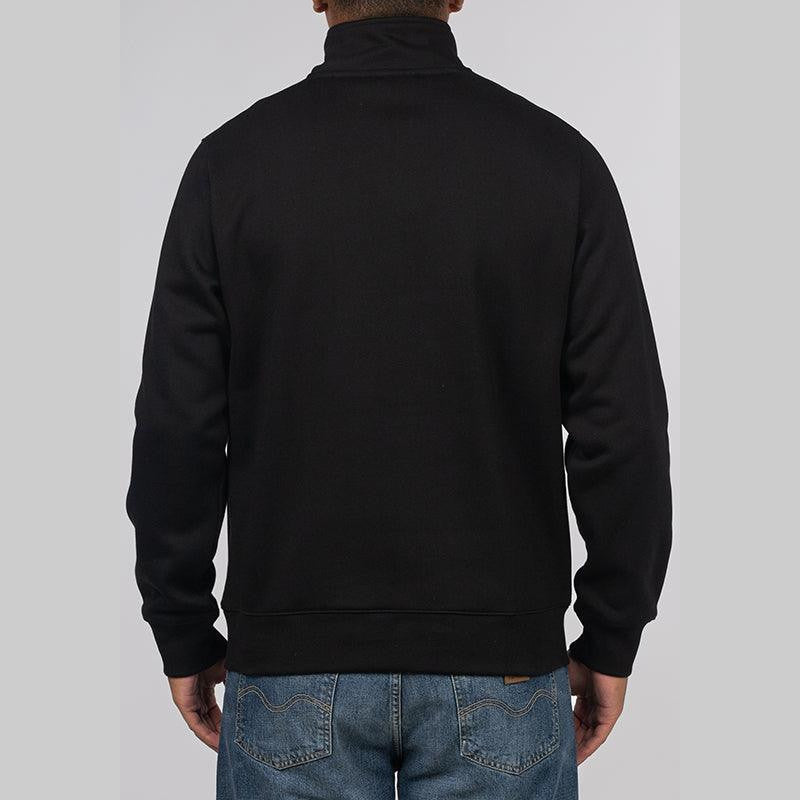 Chase Neck Zip Sweat - Black/Gold - LOADED