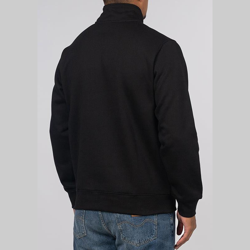 Chase Neck Zip Sweat - Black/Gold - LOADED