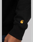 Chase Neck Zip Sweat - Black/Gold - LOADED