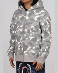 City Camo Shark Full Zip Hoodie - Grey - LOADED