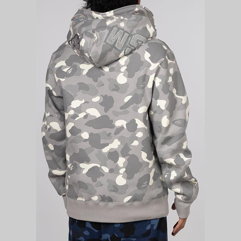 City Camo Shark Full Zip Hoodie - Grey - LOADED