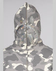 City Camo Shark Full Zip Hoodie - Grey - LOADED