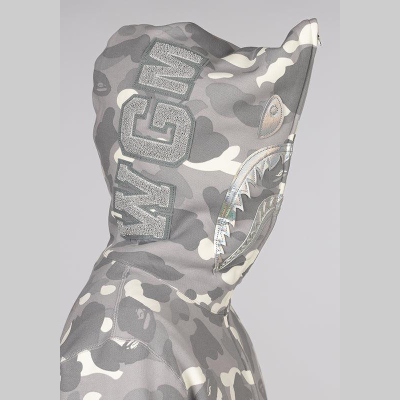 City Camo Shark Full Zip Hoodie - Grey - LOADED