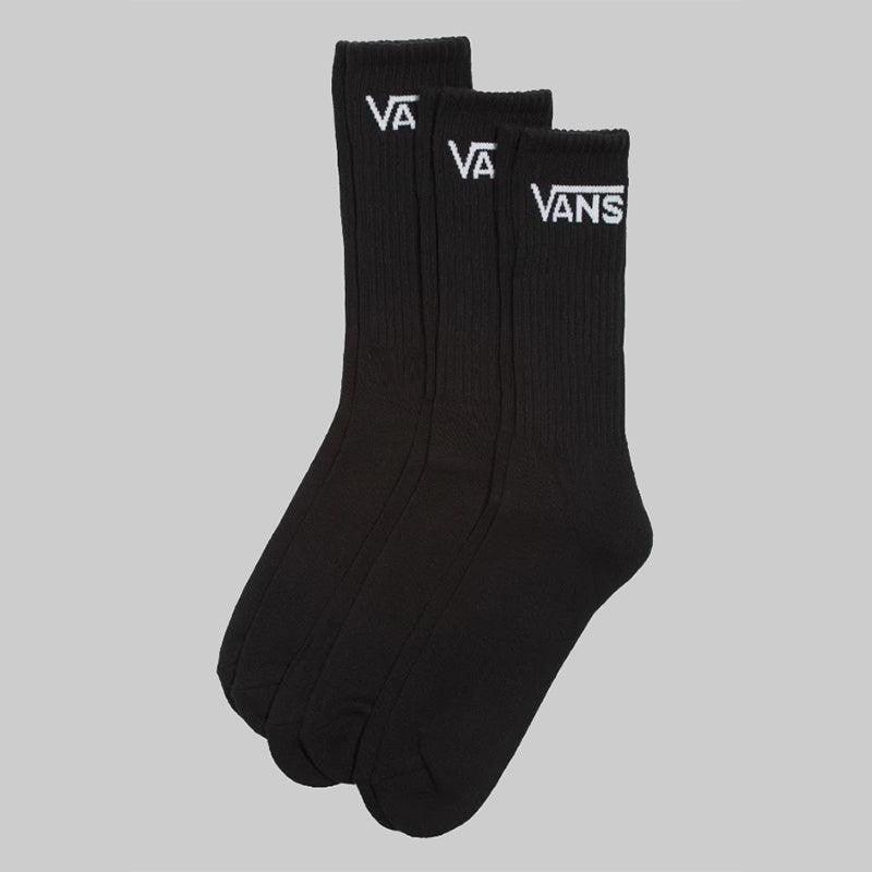 Classic Crew Sock 3 Pack - Black - LOADED