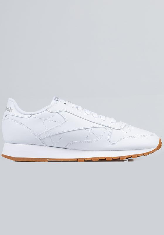 Classic Leather - White/Pure Grey/Gum - LOADED