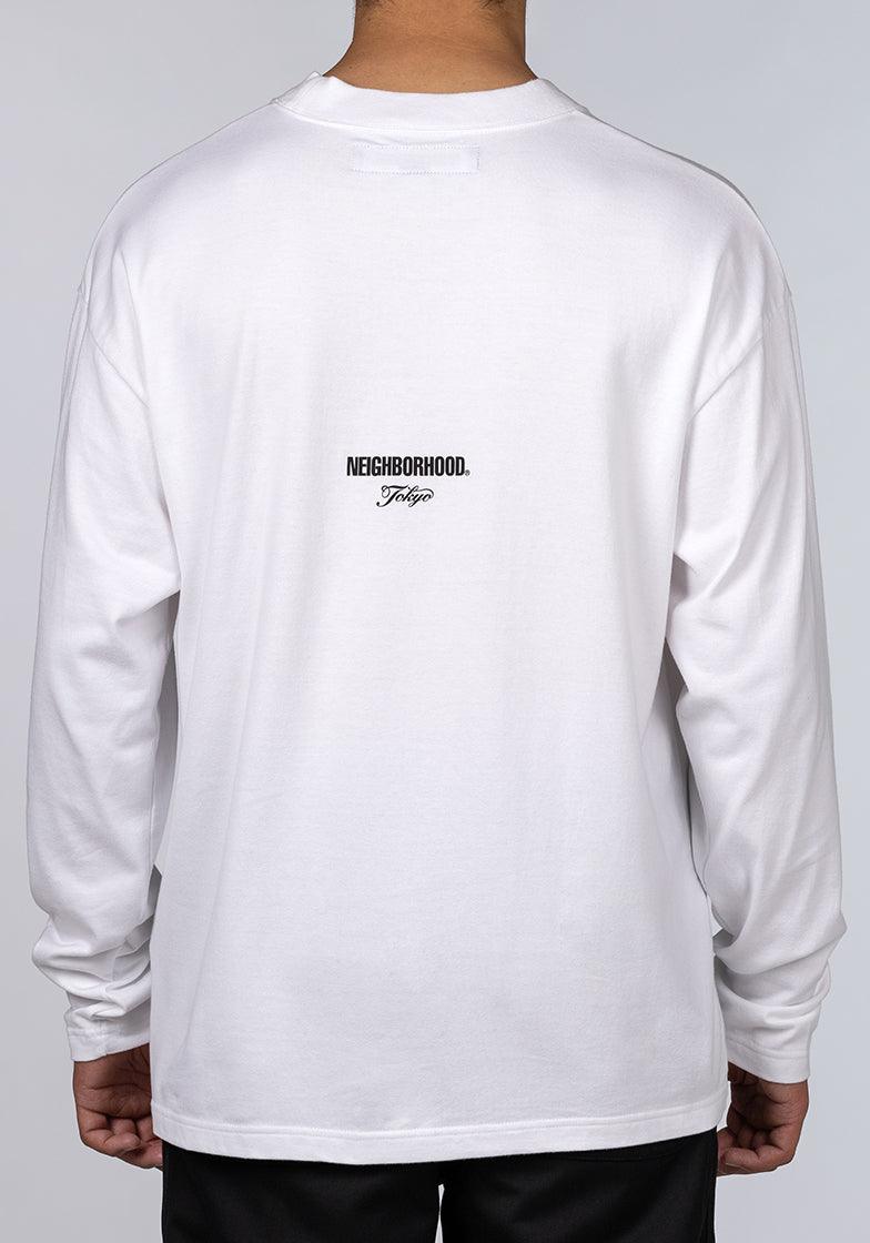 Classic Mocneck Long Sleeve . CO - White - LOADED
