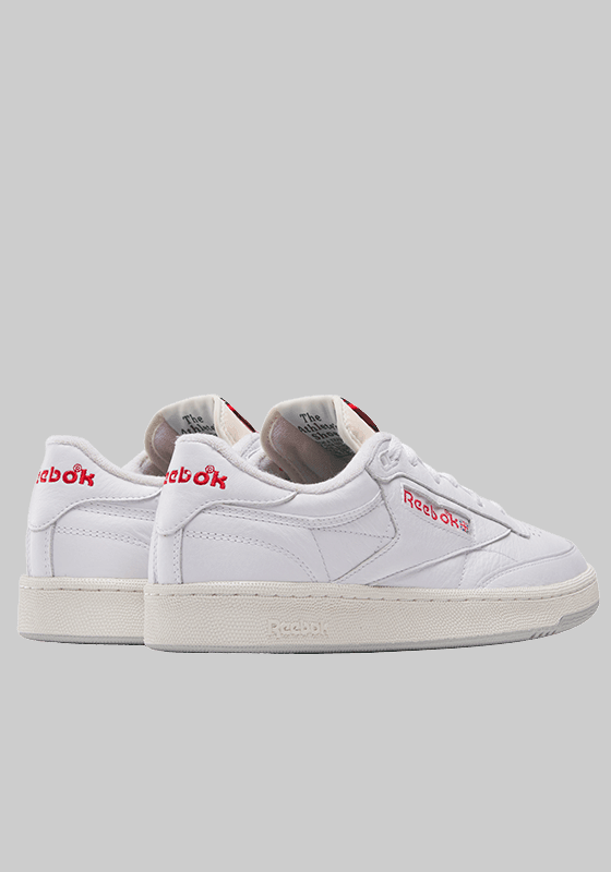 Club C 85 Vintage - White/Chalk/Red - LOADED