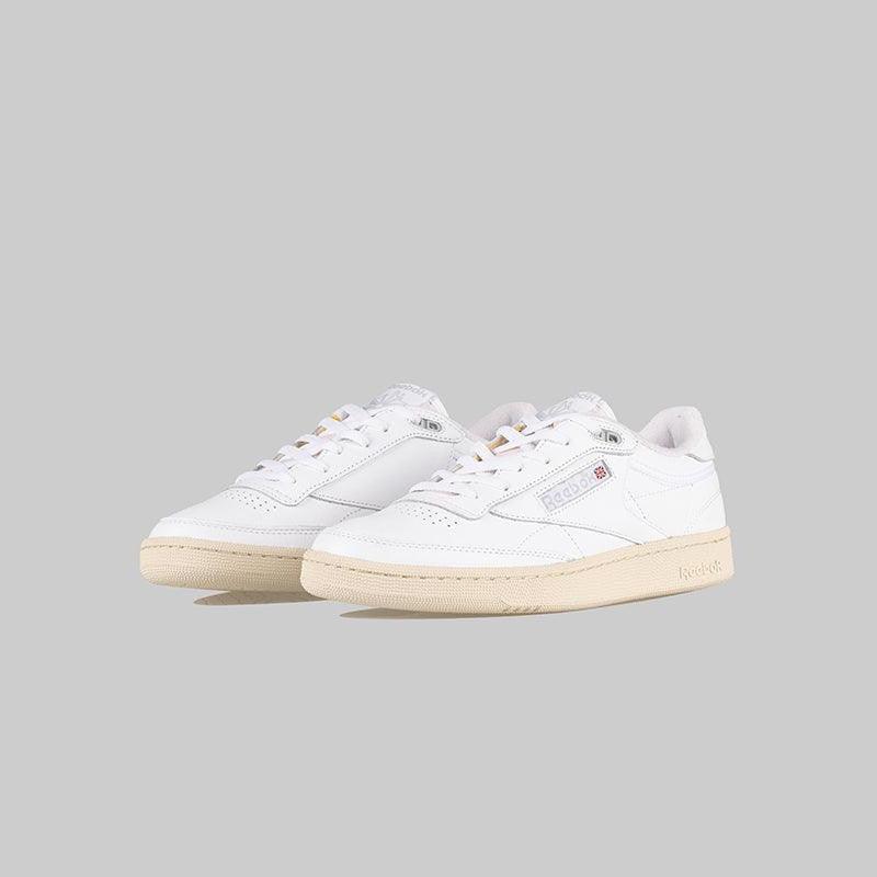 Club C 85 Vintage - White/Pure Grey/Paper White - LOADED