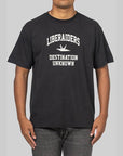 College Logo T-Shirt - Black - LOADED