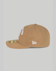 College New Era 59Fifty Low Profile Cap - Beige - LOADED