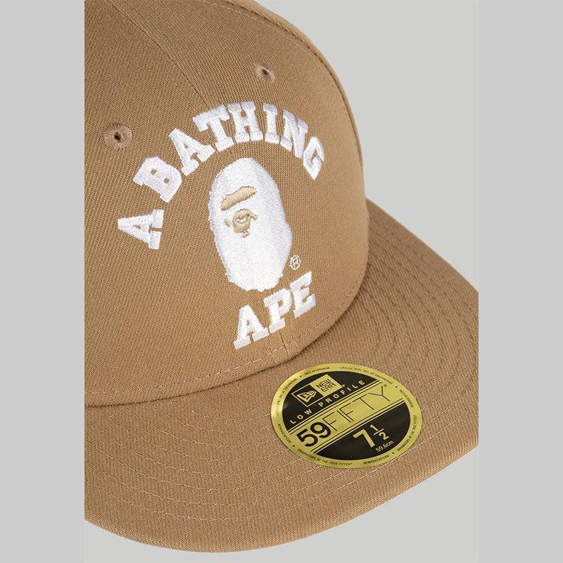 College New Era 59Fifty Low Profile Cap - Beige - LOADED