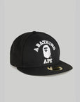 College New Era 59Fifty Low Profile Cap - Black - LOADED