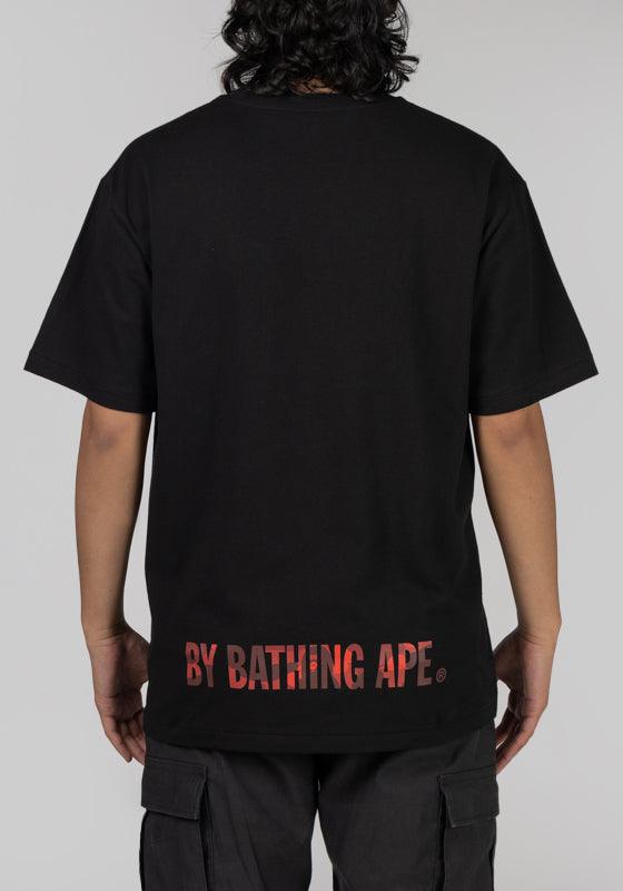 Colour Camo Ape Face T-Shirt - Black/Red - LOADED