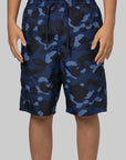 Colour Camo Shark Reversible Short - Navy - LOADED