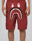 Colour Camo Shark Reversible Short - Red - LOADED