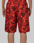 Colour Camo Shark Reversible Short - Red - LOADED