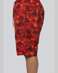 Colour Camo Shark Reversible Short - Red - LOADED