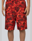 Colour Camo Shark Reversible Short - Red - LOADED