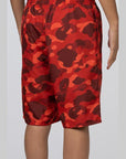 Colour Camo Shark Reversible Short - Red - LOADED