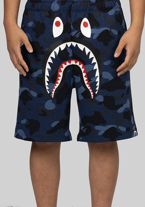 Colour Camo Shark Sweat Short - Navy - LOADED