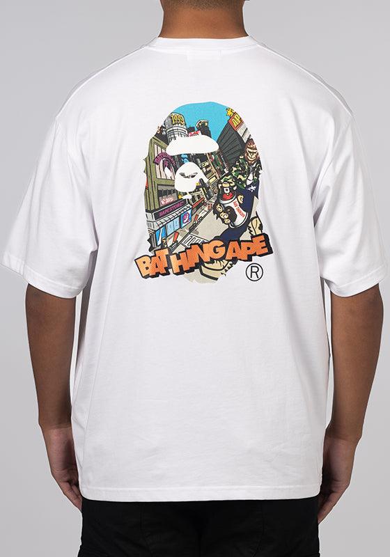 Comic Art Ape Head Relaxed Fit T-Shirt - White - LOADED