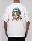 Comic Art Ape Head Relaxed Fit T-Shirt - White - LOADED