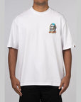 Comic Art Ape Head Relaxed Fit T-Shirt - White - LOADED